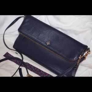 Torch Burch Navy bag! Great condition.